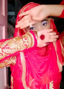 Red Embroidered Kurti Set With Dupatta And Salwar