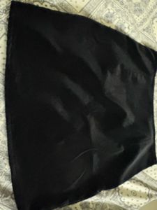 Embroidered Velvet Mini Skirt