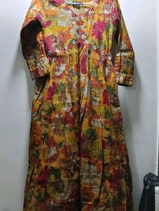 Floral Print Kurta