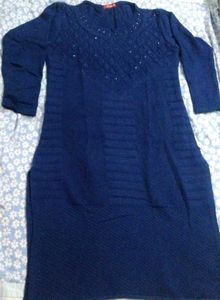 Elegant wool Navy Blue kurta