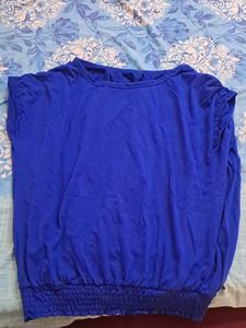 Blue Blouson Top