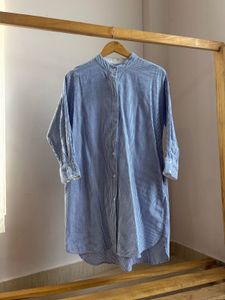 Striped Long Cotton Shirt