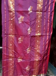 Purple Silk Saree