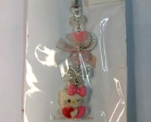 🐾🐱🎀 Sweet Kitty Floral Phone Charm with Bow 🌸✨