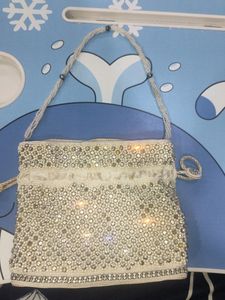 White Heavy Stone Purse 😍👜