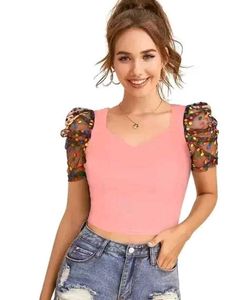 Stylish Pink Crop Top