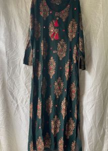 Green Kurti-Sharara Pair
