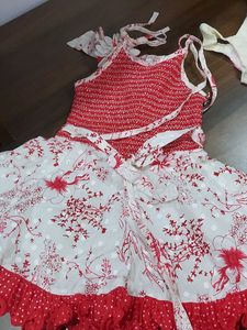 Girls Red Frock 1-1.5 Years