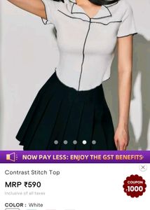 New With Tag Cute Ribbed Top