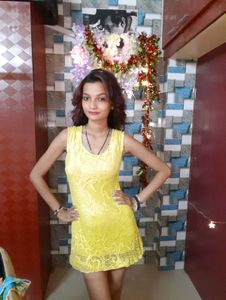 Women Yellow Lace Dress