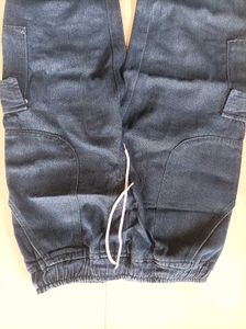 Blue Denim Cargo Joggers