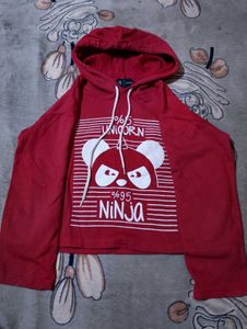 Red Ninja Unicorn Hoodie