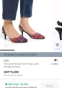 Ajio Pointed Toe Pump