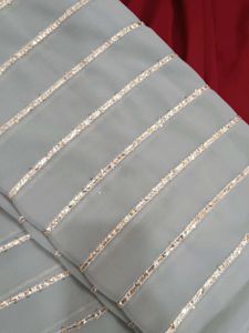 Beautiful Grey saree with blouse piece
