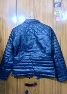 Stylish Black Faux Leather Jacket