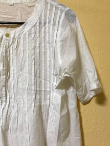 Loose White Flare Top