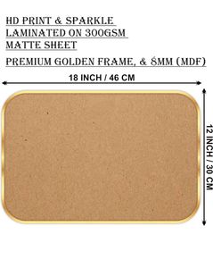Golden Plastic Frame Of Seven Horses