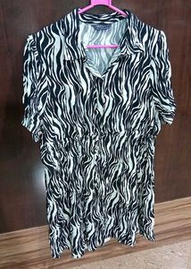Zebra Print Short Dress M&S