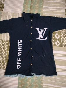 Navy Blue Shirt For Girls