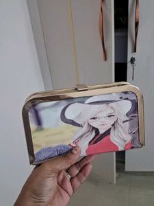 Cute Cartoon Print Clutch