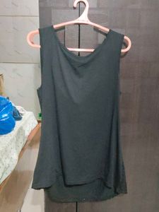 Sequin Black Long Top