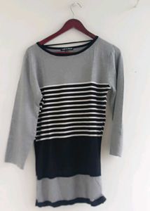Striped &amp; Colorblocked Mini Dress
