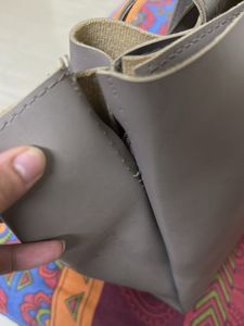 Simple Beige-Gray Tote Bag