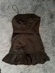 Black Shiny Party Dress