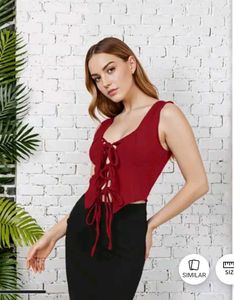 🌶y2k Lace-up Butterfly Top🌶