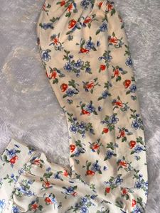 floral printed alladin sleeves cute top