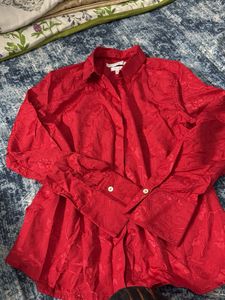 Red Patterned Shirt