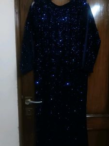 Stunning Navy Blue Embellished Dress