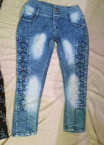 Blue Frock With Jeans