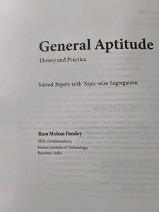 Genaral Aptitude Test Book
