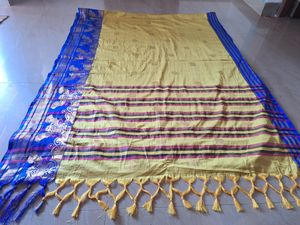 Olive Green Color Saree