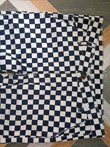 Checkered Black &amp; White Pants