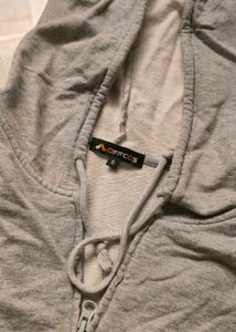 Gray Zip-Up Hoodie