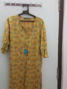 Vintage Floral Print Dress