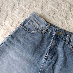 Denim Low waist Short