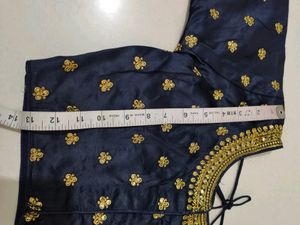 Navy Blue Designer Blouse