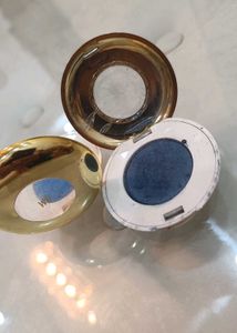 Vintage Blue Eyeshadow Compacts Lot of 3
