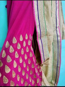 Georgette Saree With Embroidery