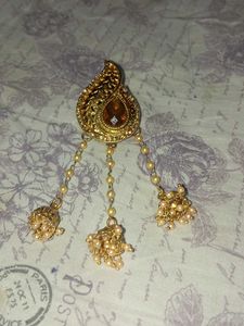 Elegant Gold-tone Jhumka Earrings