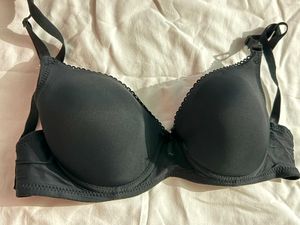 Black Bra with scalloped trim