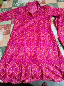 Pink Printed Coord Set