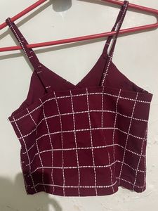 Thin Strip Crop Top