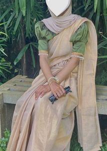 Elegant Beige Saree