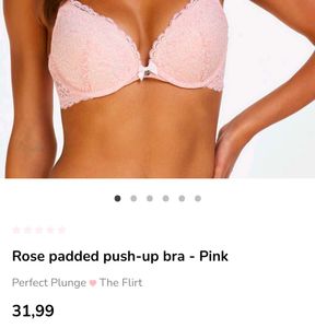 Hunkemoller orginal Rose padded push up  bra