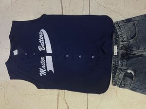 Vintage &#39;Master Batters&#39; Baseball Jersey Aesthetic