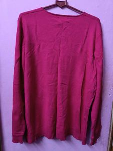 Magenta Winter Wear Warm Cardigan